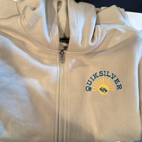 Quiksilver Full Zip Hoodie Large Kids Boys New without tags - Picture 3 of 6